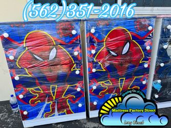 Spiderman five drawer dresser new chest cajonera Comoda compressed