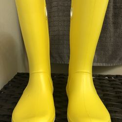 Crocs Yellow Rain Boots