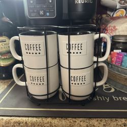 Coffee Mugs And Stand $$$
