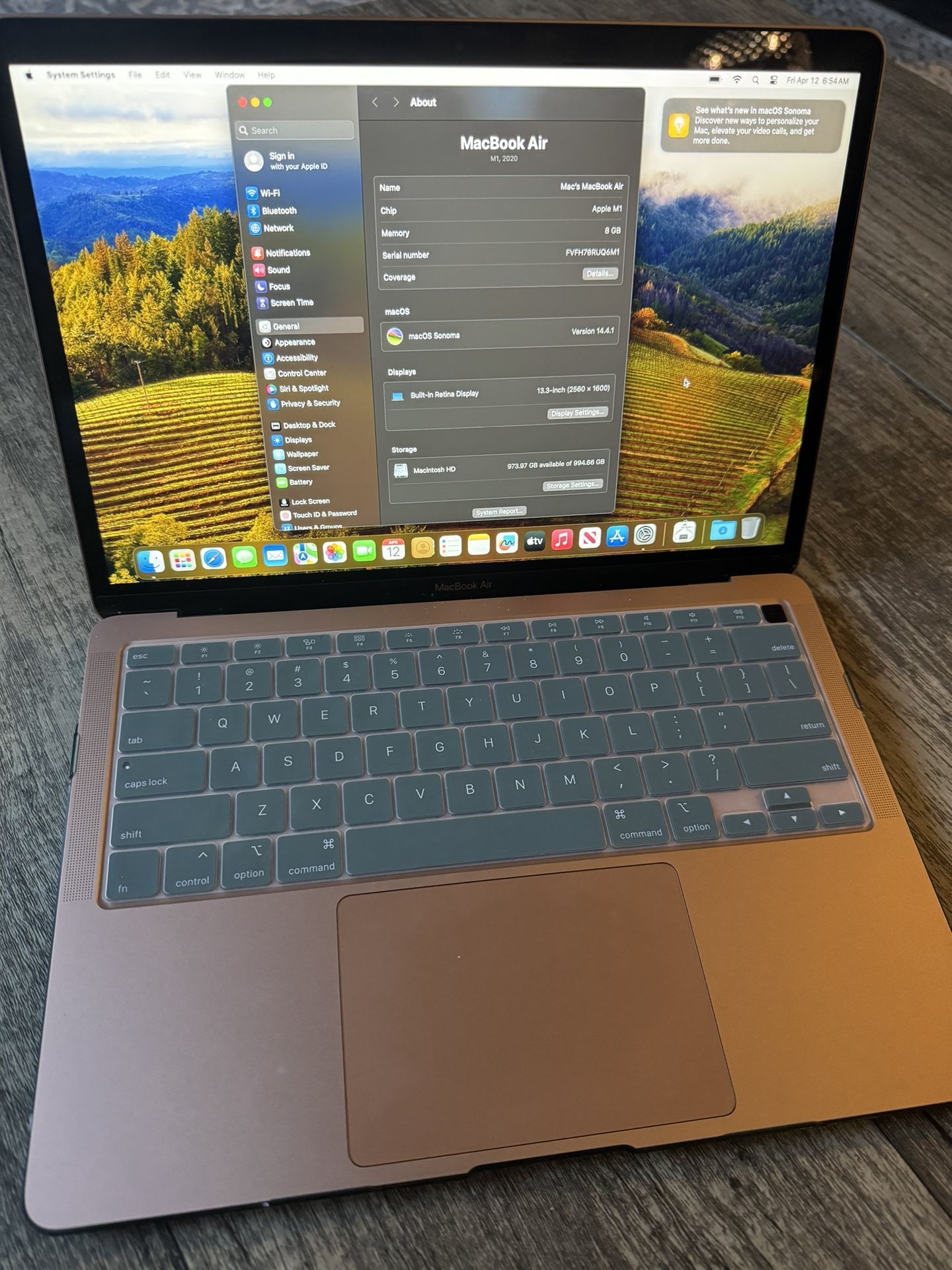 MacBook Air M1 1TB SSD 8Gb Ram Rose Gold