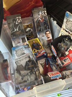Unopened DC Comic Batman And Superman Action Figures