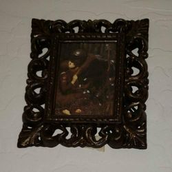 VINTAGE ORNATE GOLD BRONZE FRAME JOHN WILLIAM WATERHOUSE LA BELLE DAME SANS MERCI WALL PICTURE ART DECOR