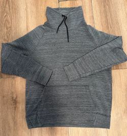 H&M Gray Funnel Neck Pullover Sweatshirt