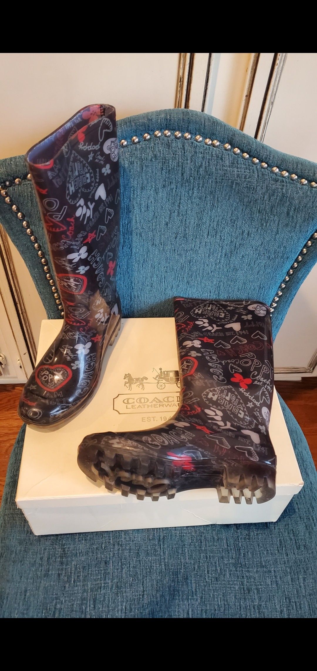 Women's Coach Rain boots sz.6