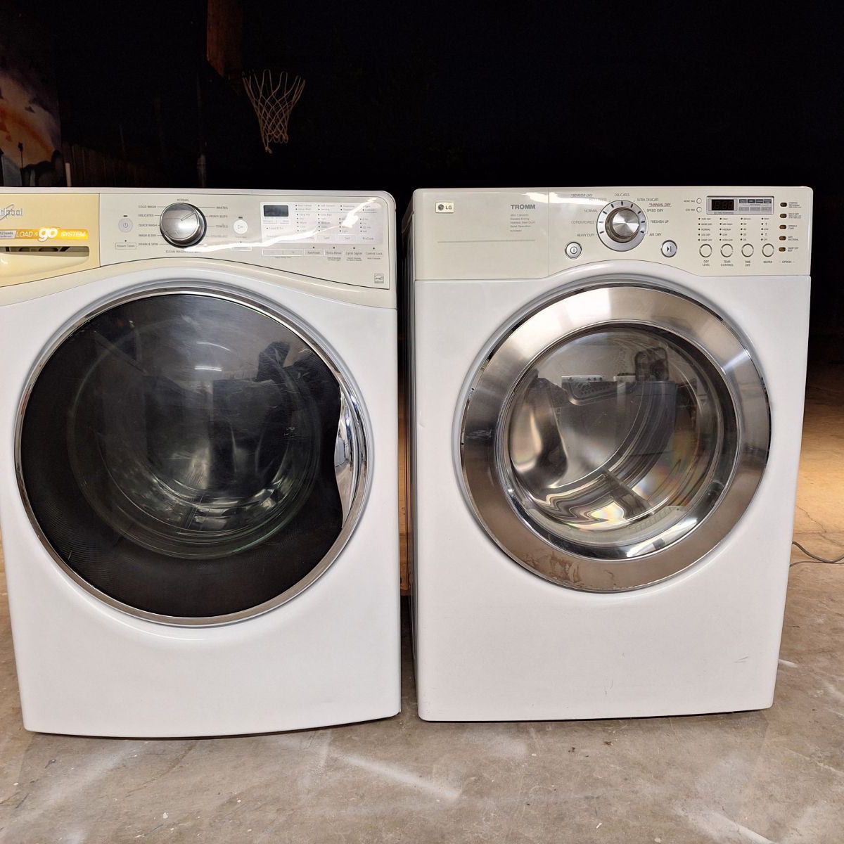 WHIRLPOOL WASHER AND LG GAS DRYER $480 DELIVERED AND INSTALLED 90 DAY WARRANTY 