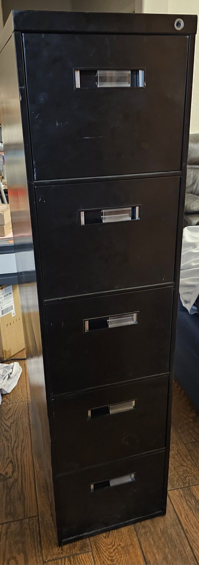 Black Filing Cabinet $15 OBO NEED GONE TODAY