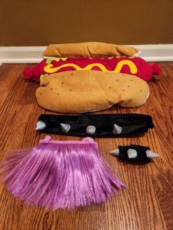 Dog Costume ~ Halloween (2) ~ fits 30 to 100# Dog + BONUS Christmas Elf Cap/Hat (1)