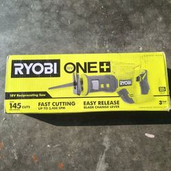 FREE BONUS BATTERY! NEW RYOBI ONE+ 18V Cordless Reciprocating Saw (Tool Only)