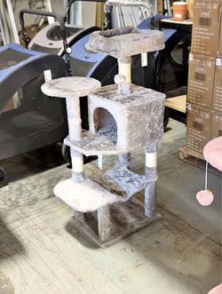 Gray Cat Tree “44 Inch