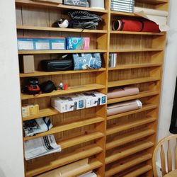 Custom Finished Pine CD Rack -Shelf Holds x2100