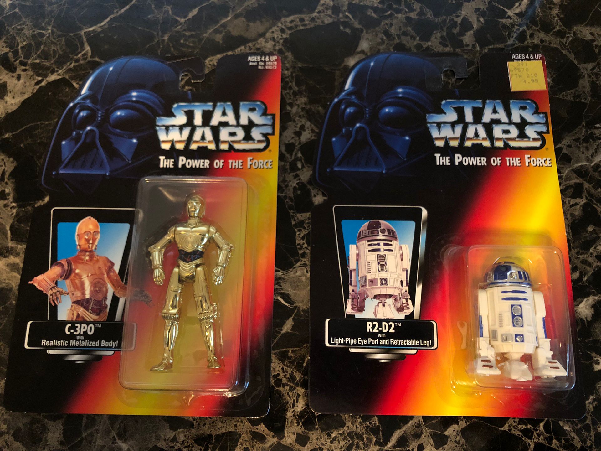 1995 Kenner Star Wars R2d2 C-3PO Figures New 