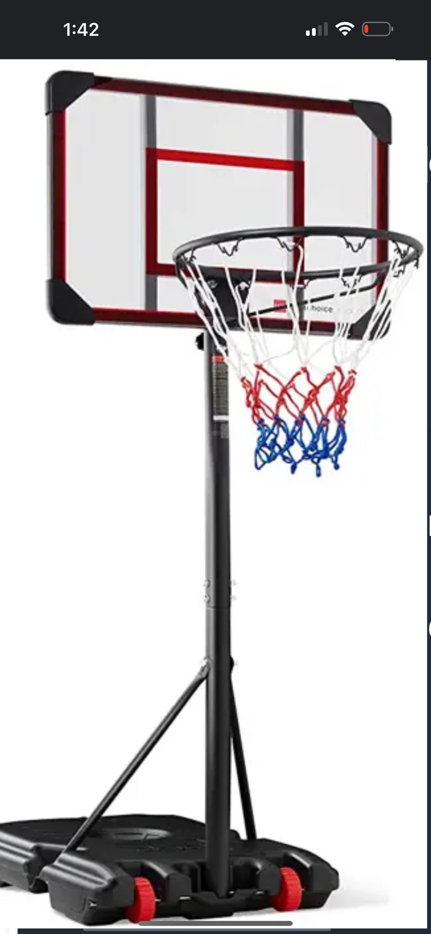 Kids Height-Adjustable Basketball Hoop System,