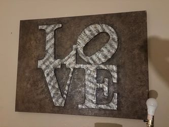 LOVE Textured wall art