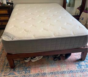 Full Size Platform Bed Frame With Mattress