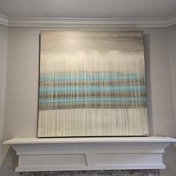 Large Original 60x48 Edgar Medina Abstract Painting Acrylic On Canvas - Signed.