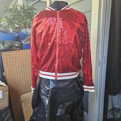 Woman's Red Sequin Jacket