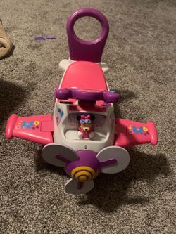 Minnie Mouse airplane ✈️ push car