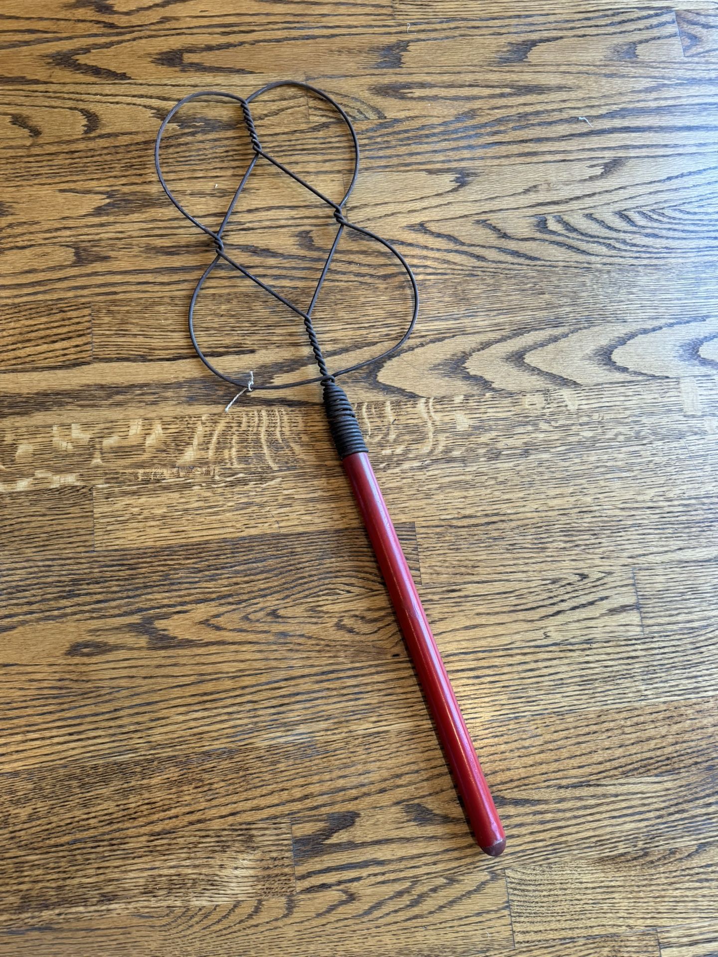 Vintage Batwing Rug Carpet Beater Red Wood Handle