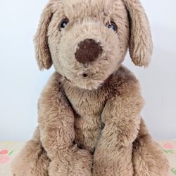 Brookstone NAP Puppy Dog Light Brown Plush 9" Stuffed Animal Labrador Lab N.A.P