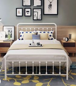 Full size metal bed frame