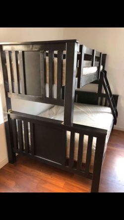 Solid Wood Bunk Bed + Mattress