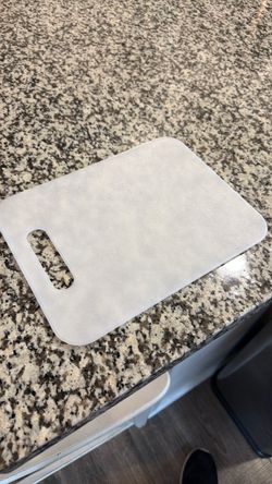White Plastic Cutting Board with Handle (9 Available)