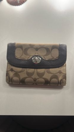 Coach Signature Compact Wallet
