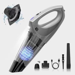 Wireless hand vacuum cleaner, high power car vacuum cleaner with USB charging, LED light, mini portable rechargeable vacuum cleaner for car and home c