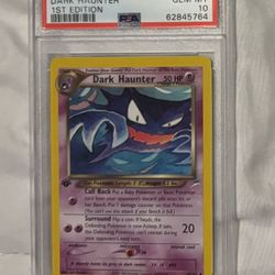 dark haunter psa 10 1st edition 36/105 Pokemon