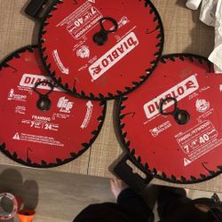 Three Brand New Skil Saw Blades