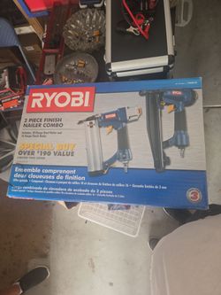 Ryobi 2-Piece Finish Nailer Combo Set