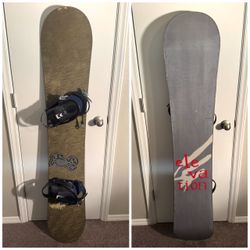 Elevation Advance Snowboard Size 162cm w/ Ride Bindings