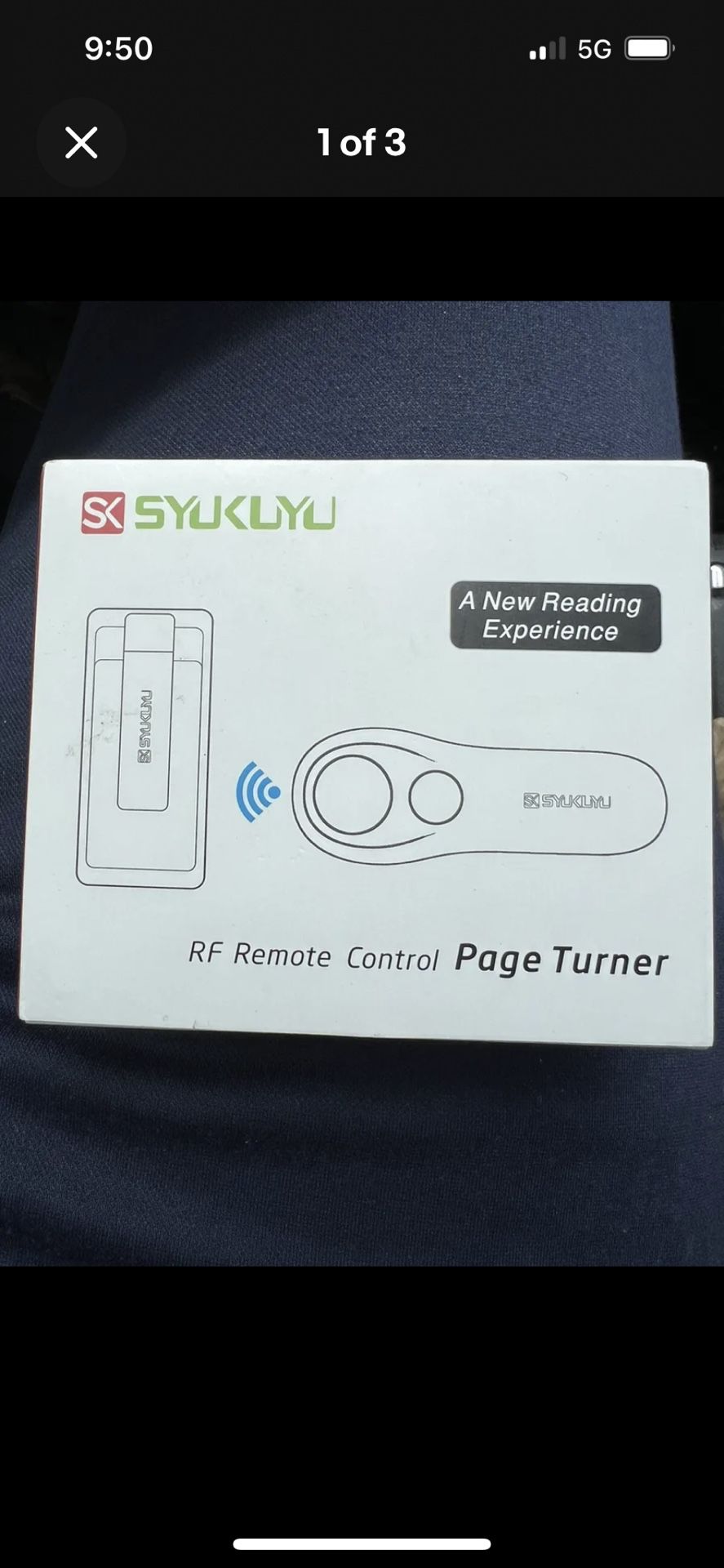 Syukuyu RF Remote Page Turner - for Kindle/iPad/iPhone/tablet
