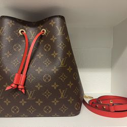 Louis Vuitton - Authenticated Handbag - Leather Red for Women, Good Condition
