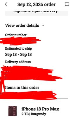 Iphone 18 pro max 2tb