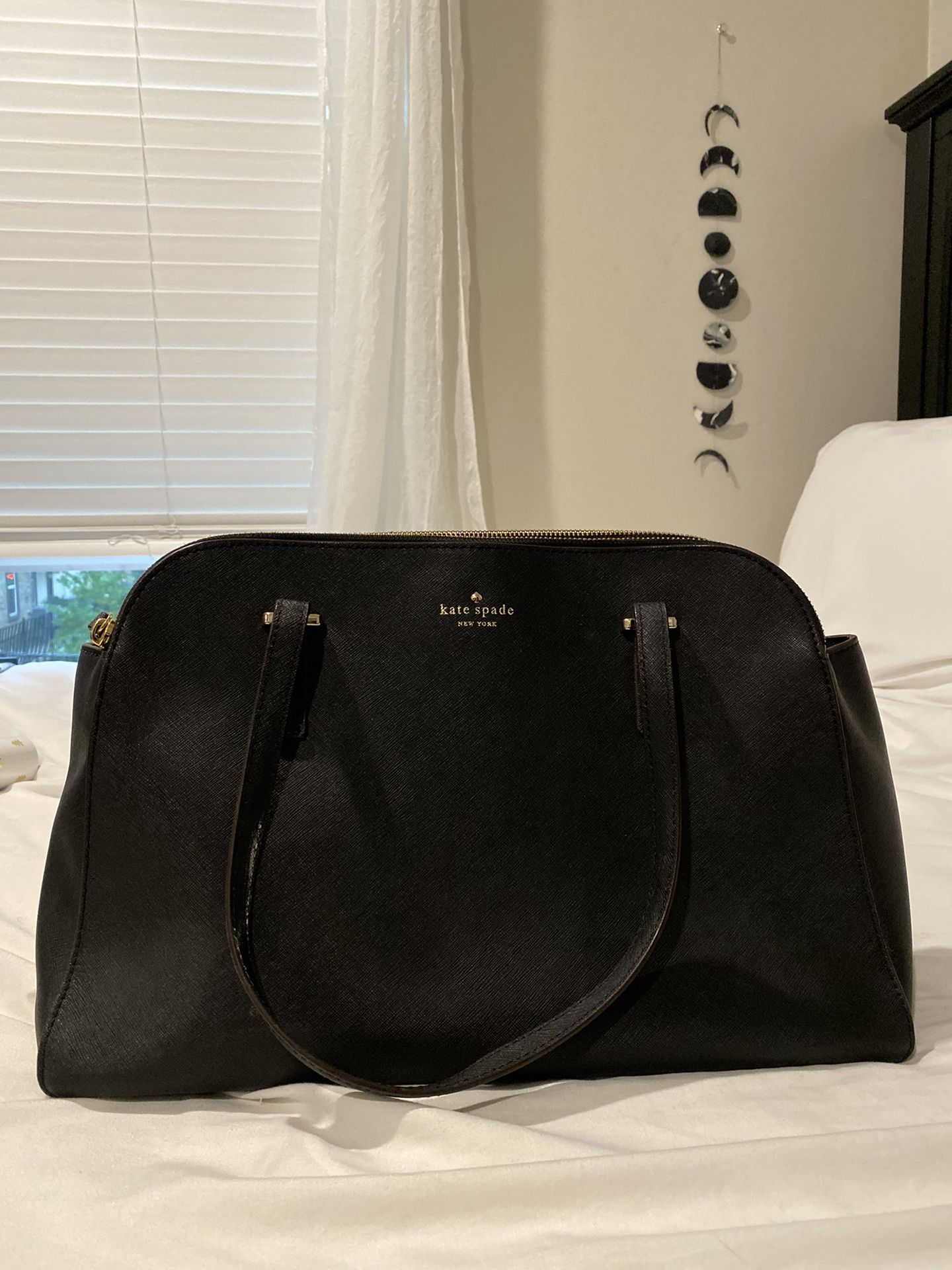 $70 KATE SPADE black leather purse (really good condition)