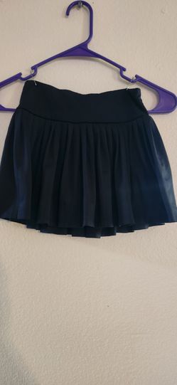 Art Class Girls Black Pleated Skort/Size S 6/7 /Zip 77075