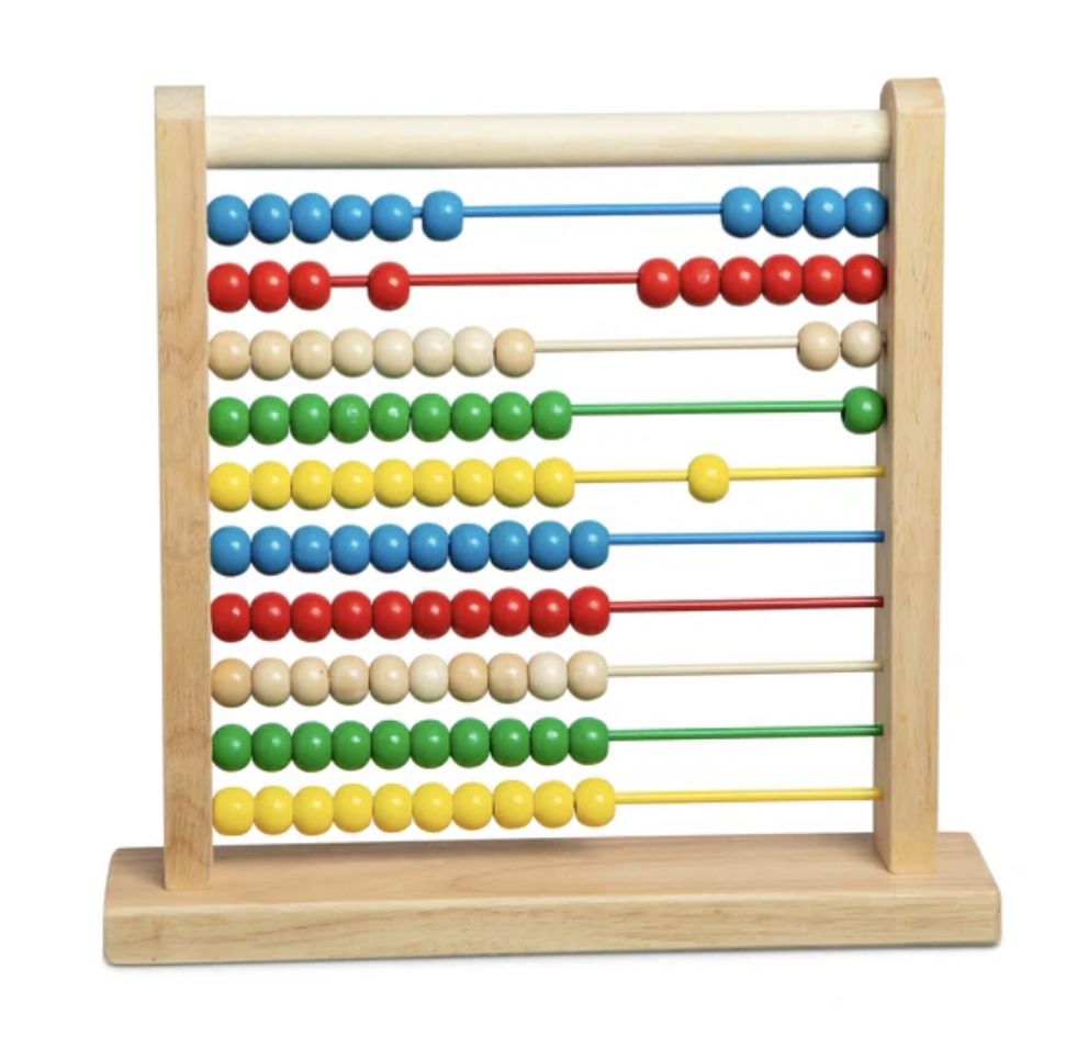 New! Melissa & Doug Wooden Bead Abacus