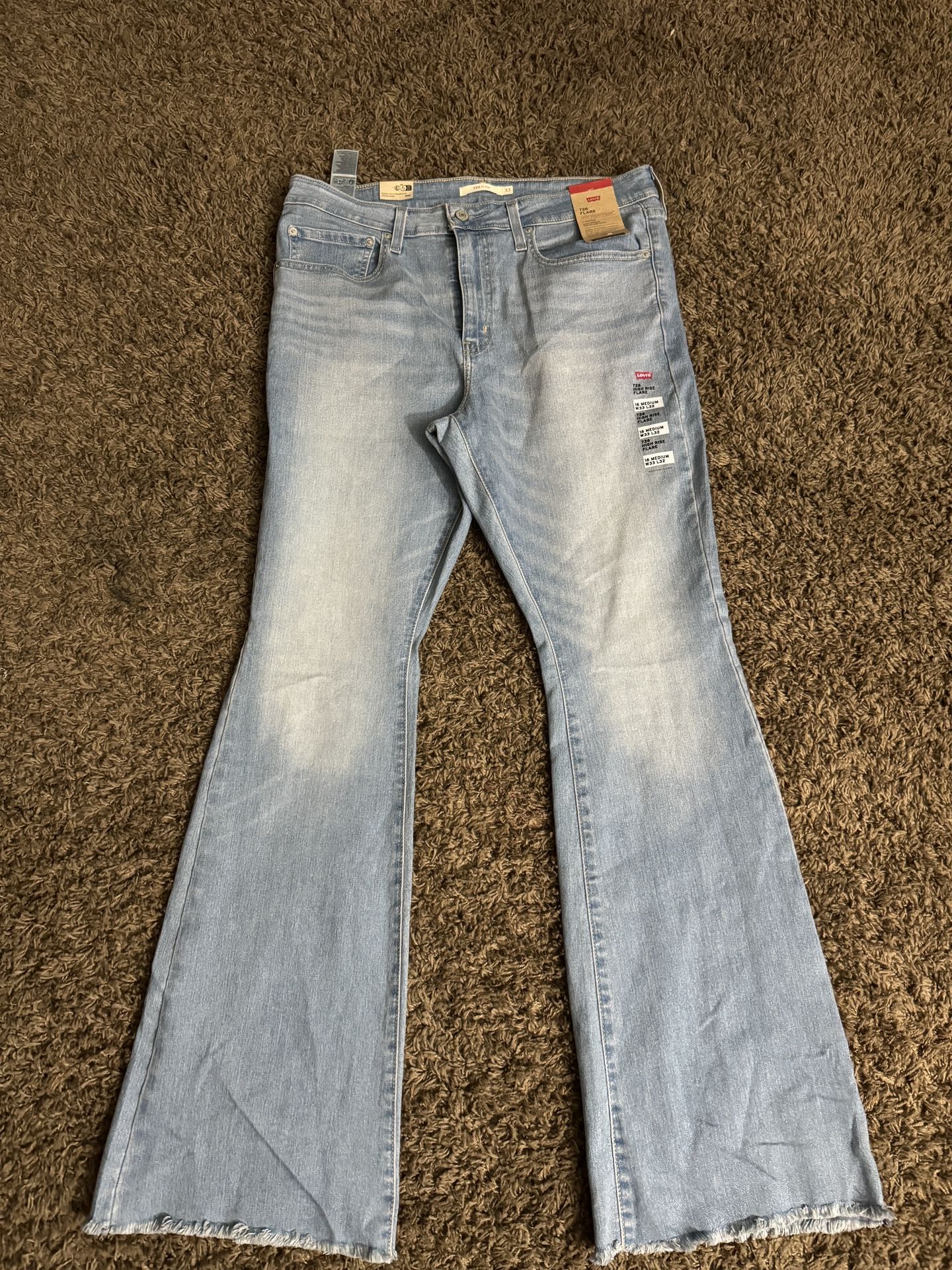 Levi's Women's 726 High Rise Flare Jeans , 33x32
