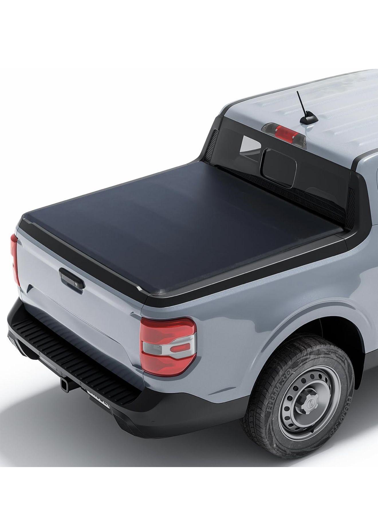 Xprite 4.6ft Soft Tri-Fold Truck Bed Tonneau Cover Compatible with 2022 2023 2024 2025 Ford Maverick, Weatherproof/Theftproof/Without Drilling & Easy 
