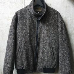 Eddie Bauer Tweed Bomber Jacket Men’s Small