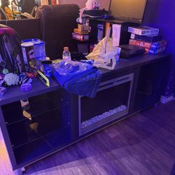 Entertainment Center W/ Electric Fireplace 