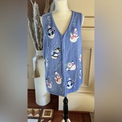 Quacker Factory Women's Sweater Vest Women  Sz 1X