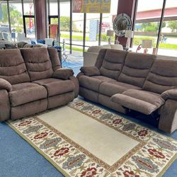 Ashley Furniture Reclining sofa set