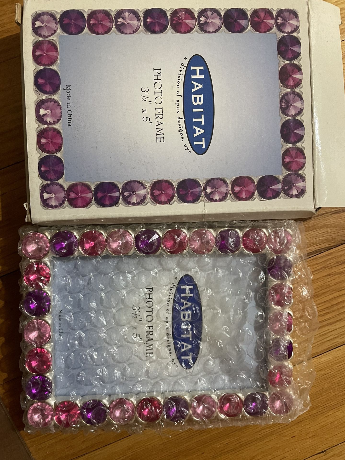 Jeweled 3.5x5” Photo Frame In Original Box