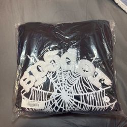 Sp5der OG Web Black Hoodie Size Large