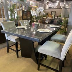 Opheim II Black Dining Set Table And 6 Chair 
Furniture of America$20 Down Payment and delivery available 
