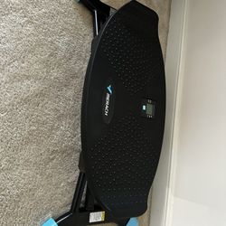 MERACH Balance Board, Wobble Board with Resistance Bands, Portable Twist Balance Trainer Featuring LCD Monitor, 300 lbs Capacity Ski Slide Stepper