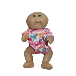 Vintage Cabbage Patch Doll with Romper 1995 by Mattel First Edition 11"H