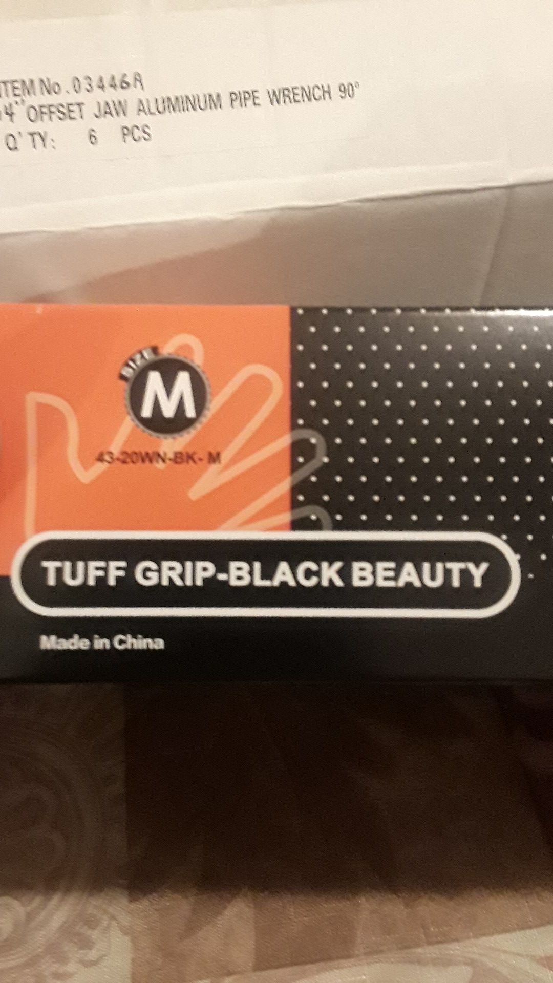 Tuff Grip-Black Beauty powder free disposable nitrile gloves